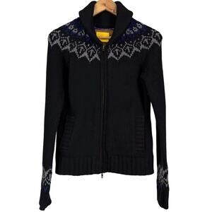 Roots Quality & Integrity Women's Wool Blend Full Zip Sweater Size Small GUC